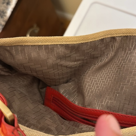 Cole Haan shoulder bag, orange, pink, and purple good condition - Picture 8 of 9